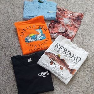 BUNDLE OF 5 Men's Florida Shirts, XL